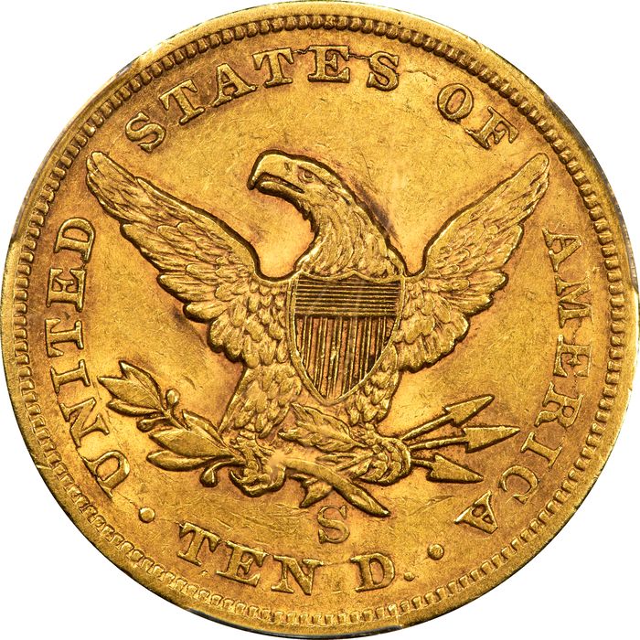 1854-S Liberty Gold Eagle ($10) Photo 4