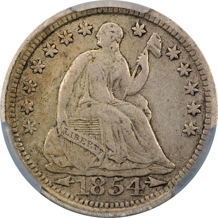 1854 Seated Liberty Half Dime (h10c) Obverse Image