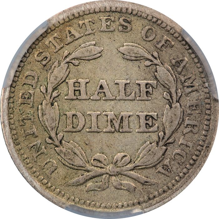 1854 Seated Liberty Half Dime (h10c) Reverse Image