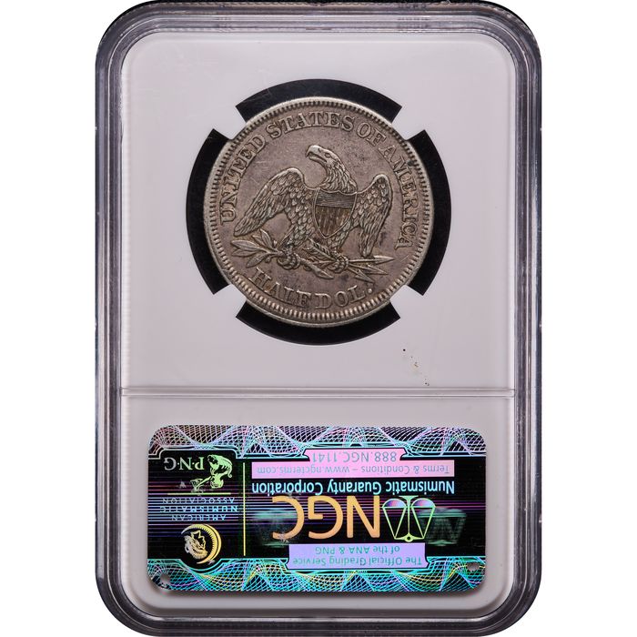 1854 Seated Liberty Half Dollar (50c) Arrows Reverse Image
