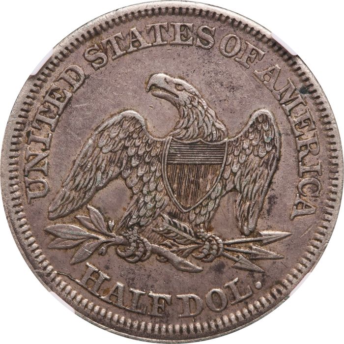 1854 Seated Liberty Half Dollar (50c) Arrows Photo 4