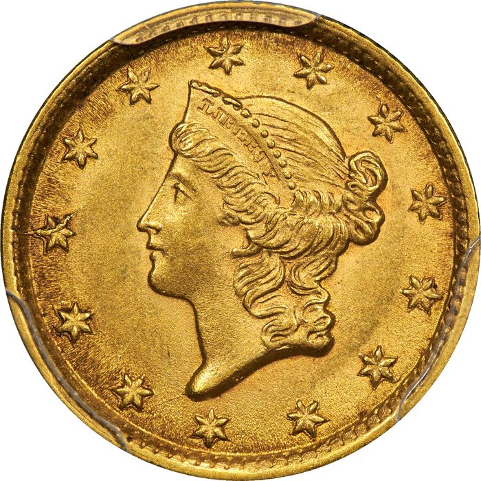 1854 Type 1 Gold Dollar ($1) Photo 3