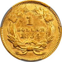 1854 Type 2 Gold Dollar ($1) Photo 4