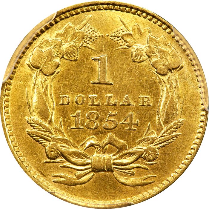 1854 Type 2 Gold Dollar ($1) Photo 4