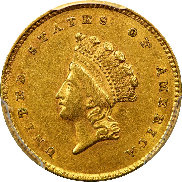 1854 Type 2 Gold Dollar ($1) Photo 3