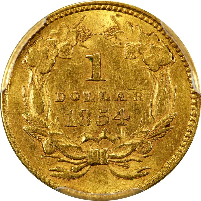 1854 Type 2 Gold Dollar ($1) Photo 4