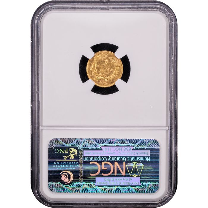 1855-D Gold Dollar (G$1) Reverse Slab Image