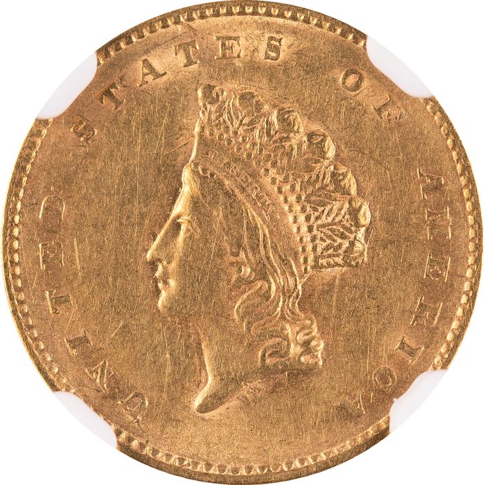 1855 Gold Dollar ($1) Obverse Image