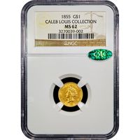 1855 Gold Dollar ($1) Obverse Image