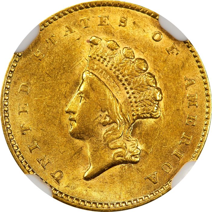 1855 Gold Dollar ($1) Photo 3