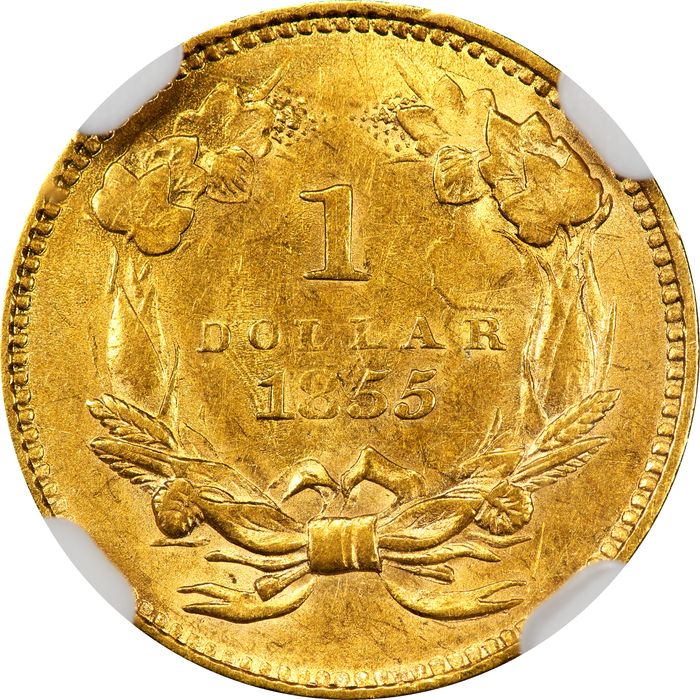 1855 Gold Dollar ($1) Photo 4