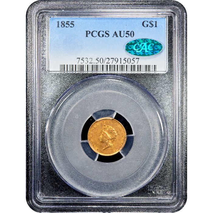 1855 Gold Dollar ($1) Obverse Image