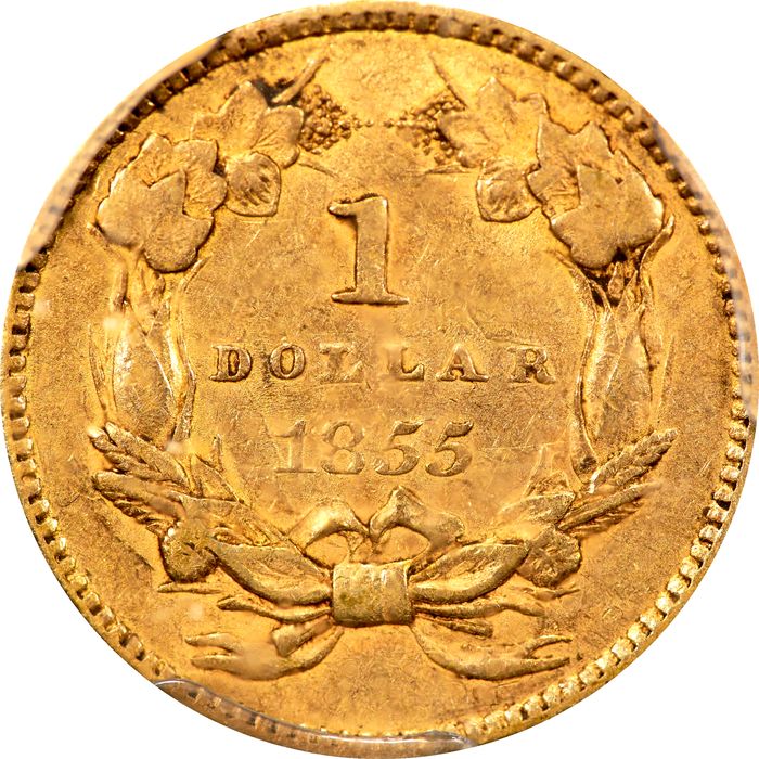 1855 Gold Dollar ($1) Photo 4