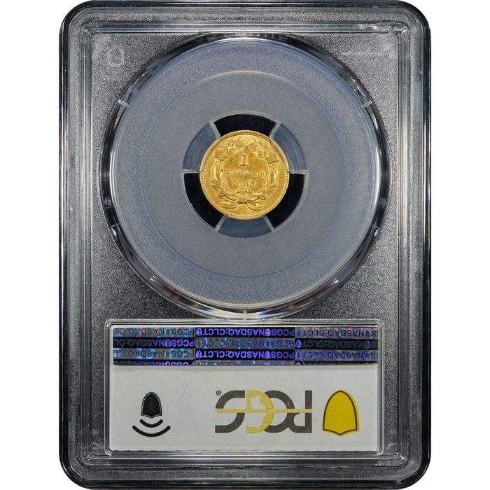 1855 Gold Dollar (G$1) Reverse Image
