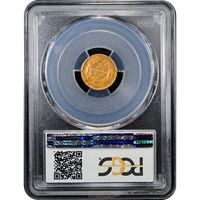1855-O Gold Dollar (G$1) Reverse Slab Image