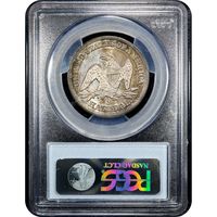 1855-O Seated Liberty Half Dollar (50c) Arrows Reverse Slab Image