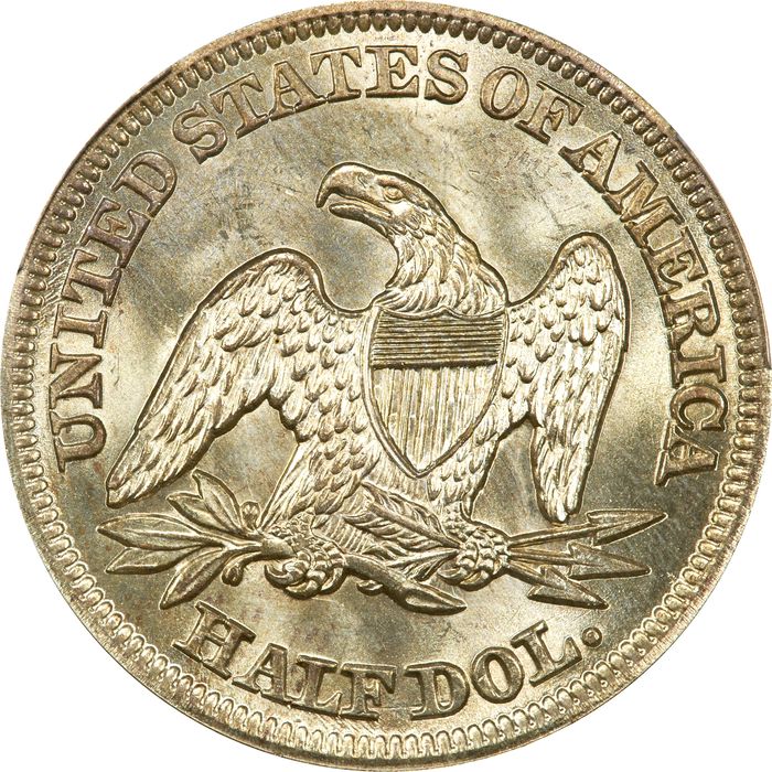 1855 Seated Liberty Half Dollar (50c) Arrows Reverse Image