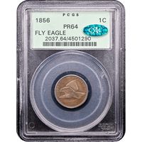 1856 Flying Eagle Cent (1c) OGH Obverse Slab Image