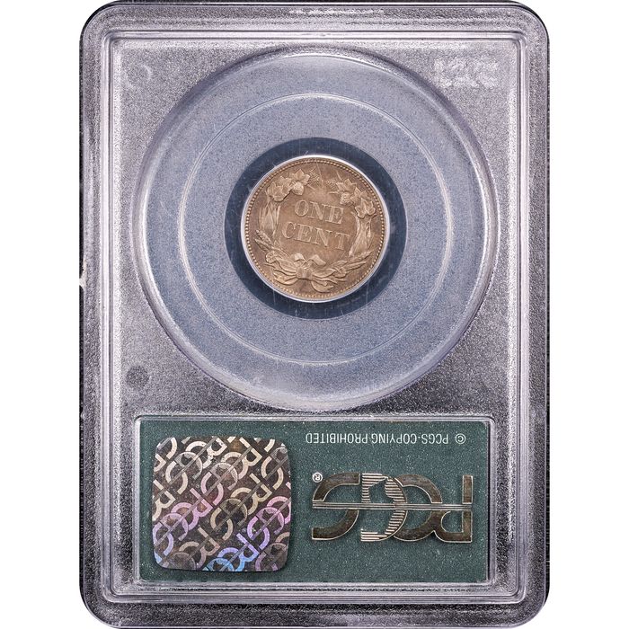 1856 Flying Eagle Cent (1c) OGH Reverse Slab Image