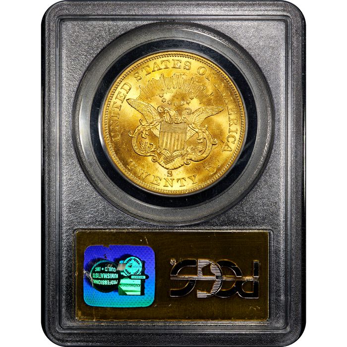 1856-S Liberty Gold Double Eagle ($20) S.S. Central America Reverse Image