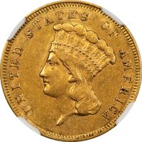 1856-S Three Dollar ($3) Photo 3