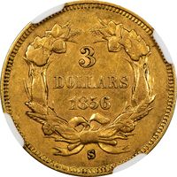 1856-S Three Dollar ($3) Photo 4