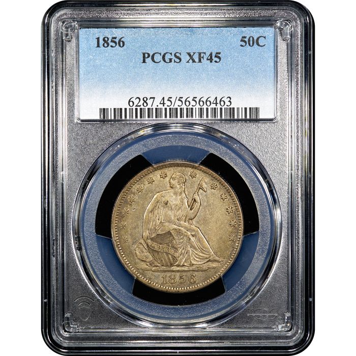 1856 Seated Liberty Half Dollar (50c) Obverse Image