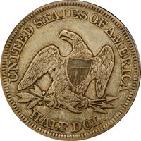 1856 Seated Liberty Half Dollar (50c) Photo 4