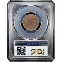 1857 Braided Hair Half Cent (1/2c) Reverse Slab Image