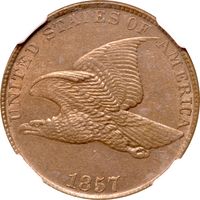 1857 Flying Eagle Cent (1c) Obverse Image