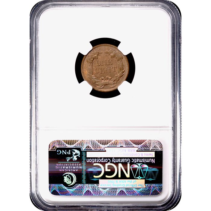 1857 Flying Eagle Cent (1c) Reverse Slab Image