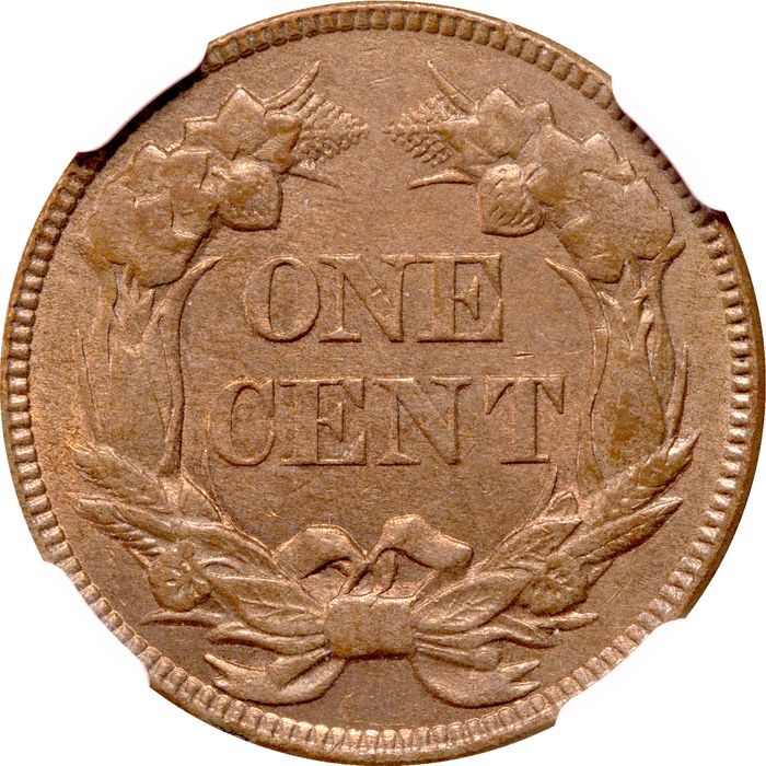 1857 Flying Eagle Cent (1c) Reverse Image