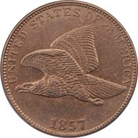 1857 Flying Eagle Cent (1c) OGH Obverse Image