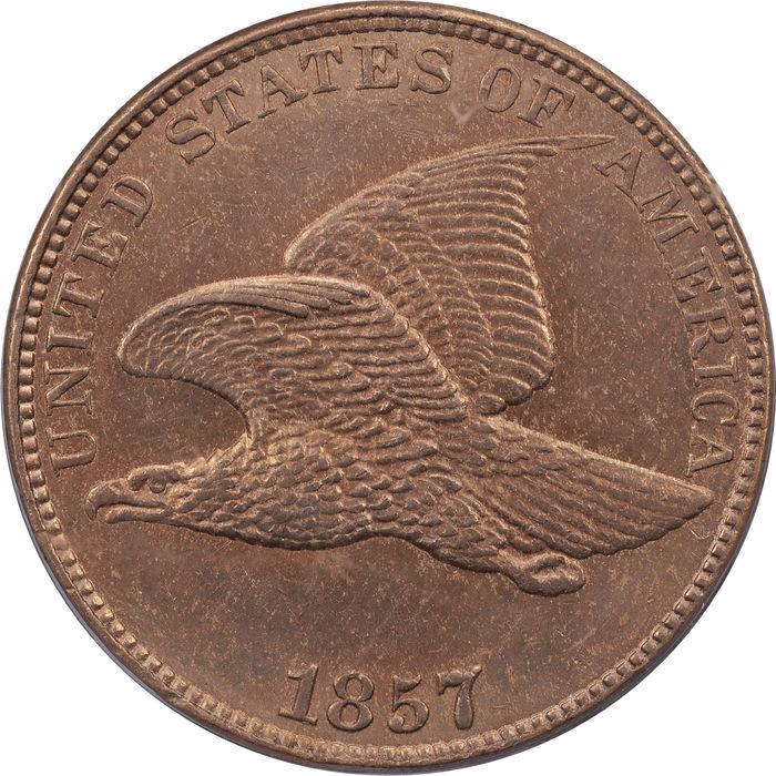 1857 Flying Eagle Cent (1c) OGH Obverse Image