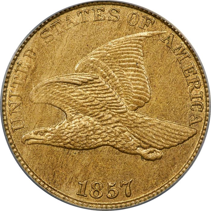 1857 Flying Eagle Cent (1c) Photo 3