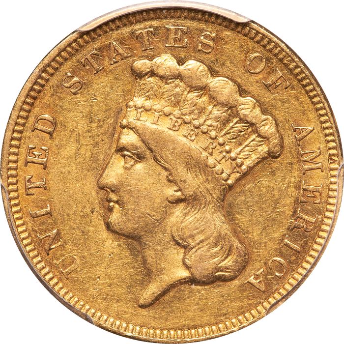 1857 Gold Three Dollar ($3) Photo 3