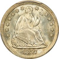 1857-O Seated Liberty Half Dime (H10C) Obverse Image