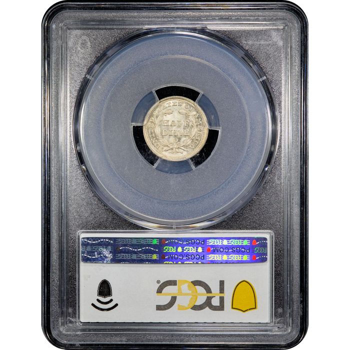 1857-O Seated Liberty Half Dime (H10C) Reverse Slab Image