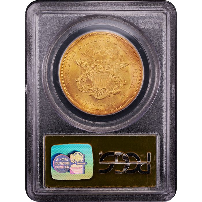 1857-S Liberty Gold Double Eagle ($20) S.S. Central America Reverse Slab Image