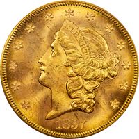 1857-S Liberty Gold Double Eagle ($20) S.S. Central America Obverse Image