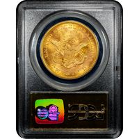 1857-S Liberty Gold Double Eagle ($20) S.S. Central America Reverse Slab Image