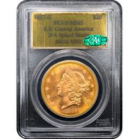 1857-S S.S. Central America Liberty Gold Double Eagle ($20) Obverse Slab Image