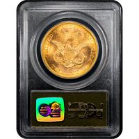 1857-S S.S. Central America Liberty Gold Double Eagle ($20) Reverse Slab Image