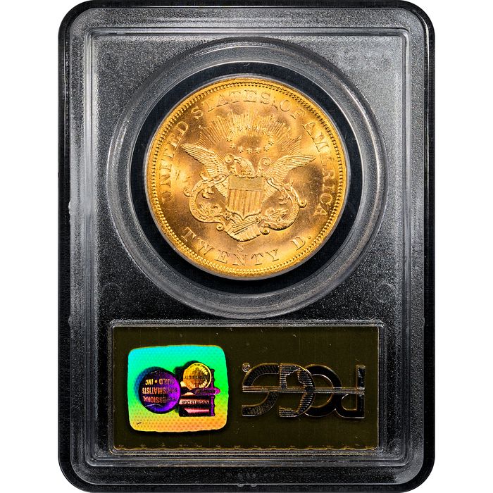 1857-S S.S. Central America Liberty Gold Double Eagle ($20) Reverse Slab Image