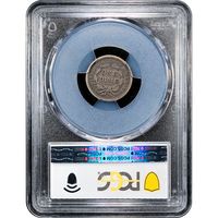 1857 Seated Liberty Dime (10c) Reverse Slab Image