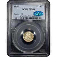 1857 Seated Liberty Half Dime (H10C) Obverse Image
