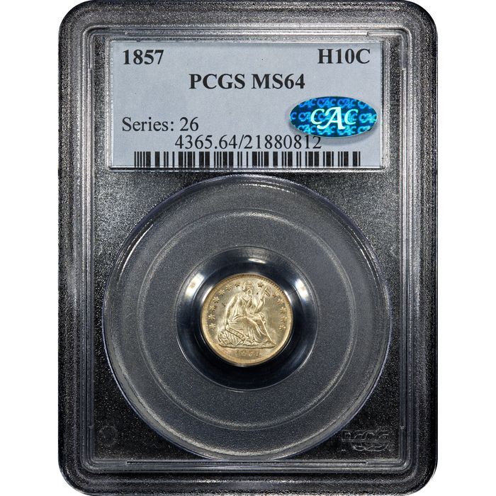 1857 Seated Liberty Half Dime (H10C) Obverse Image