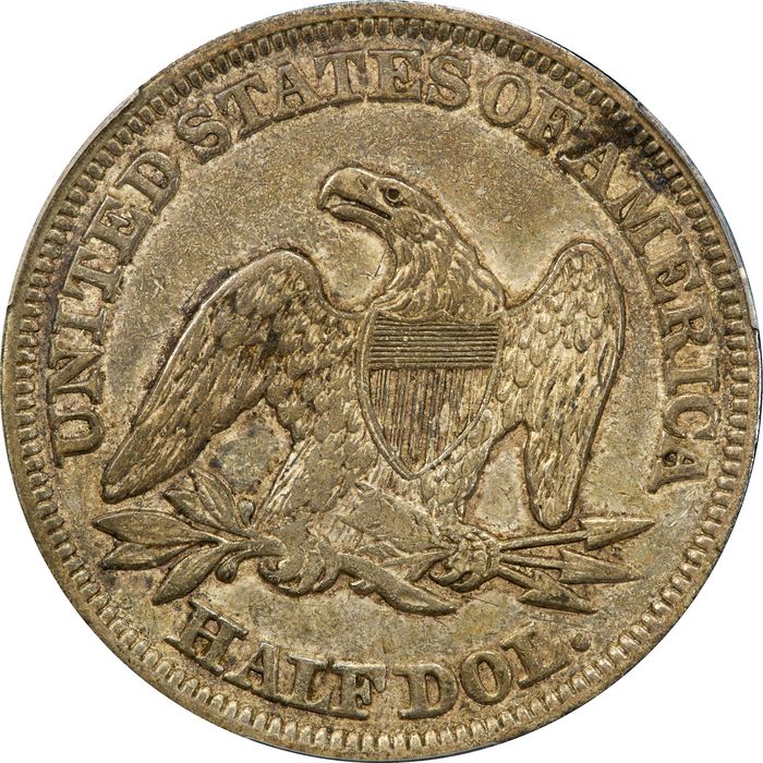 1857 Seated Liberty Half Dollar (50c) Photo 4