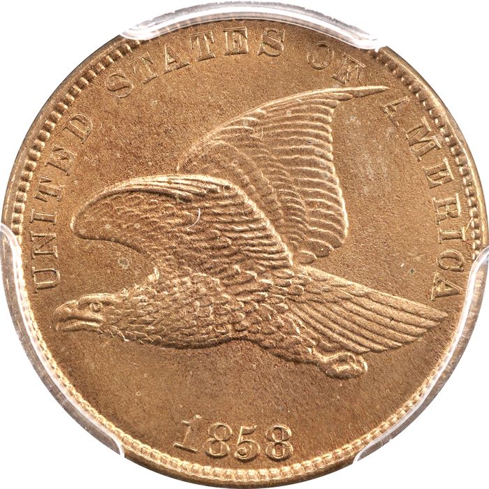 1858 Flying Eagle Cent (1c) Large Letters Obverse Image