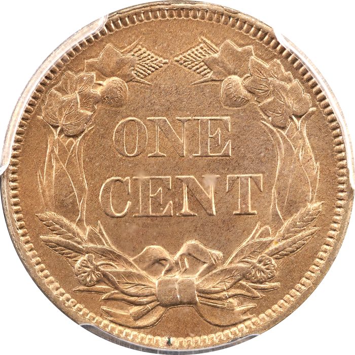 1858 Flying Eagle Cent (1c) Large Letters Reverse Image